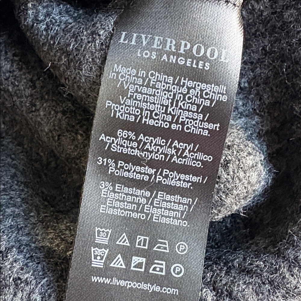 Liverpool Los Angeles Fair Isle Crew Neck Sweater Size Medium NWT - Picture 6 of 8